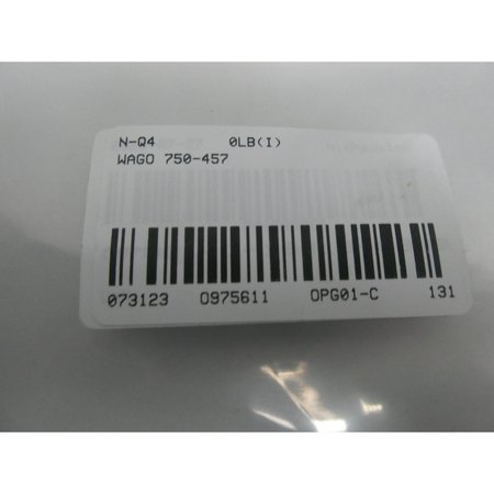 Wago 4-CHANNEL ANALOG INPUT MODULE 750-457